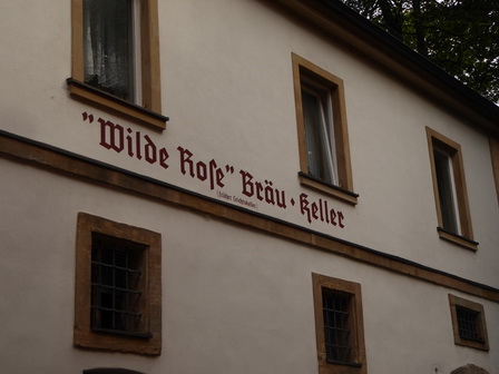   Bamberg an der Regnitz Wilde Rose Bräu Keller BiergartenBamberg an der Regnitz Wilde Rose Bräu Keller Biergarten