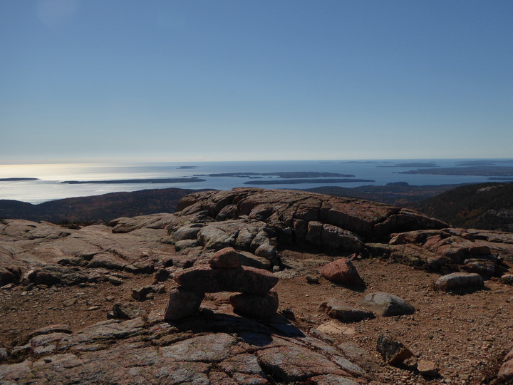 Wanderung im Acadia-Nationalpark  Cadillac Mountain NP  Hiking Trail from Otter Cove to Top