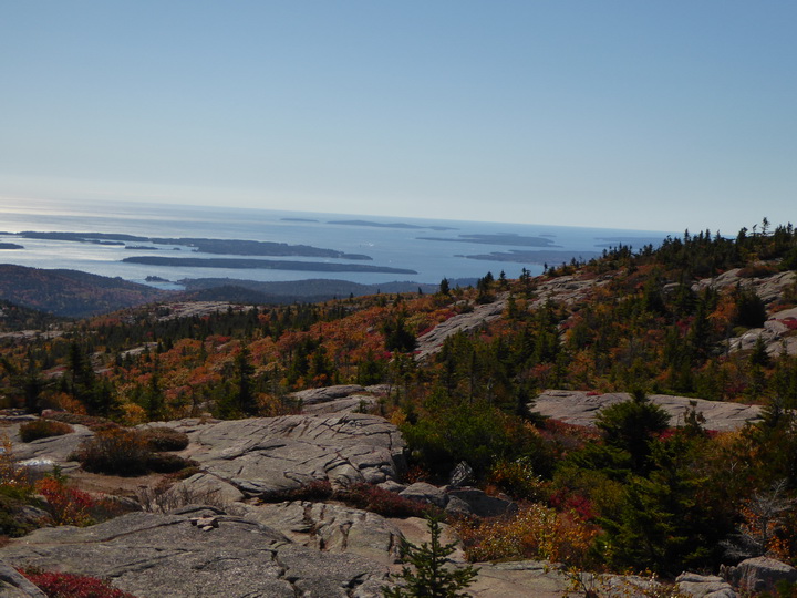 Wanderung im Acadia-Nationalpark  Cadillac Mountain NP  Hiking Trail from Otter Cove to Top