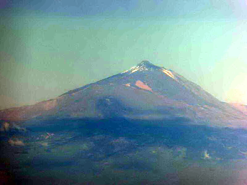 Flug Las Palmas nach Valverde El Hierro vorbei am Teide Teneriffa 