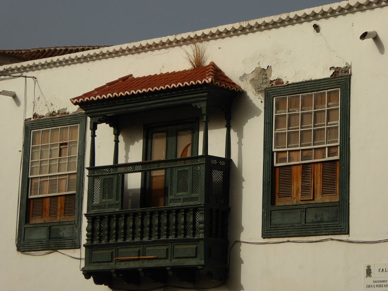 La Palma Santa Cruz de la Palma Altstadt kanarischer balkon 