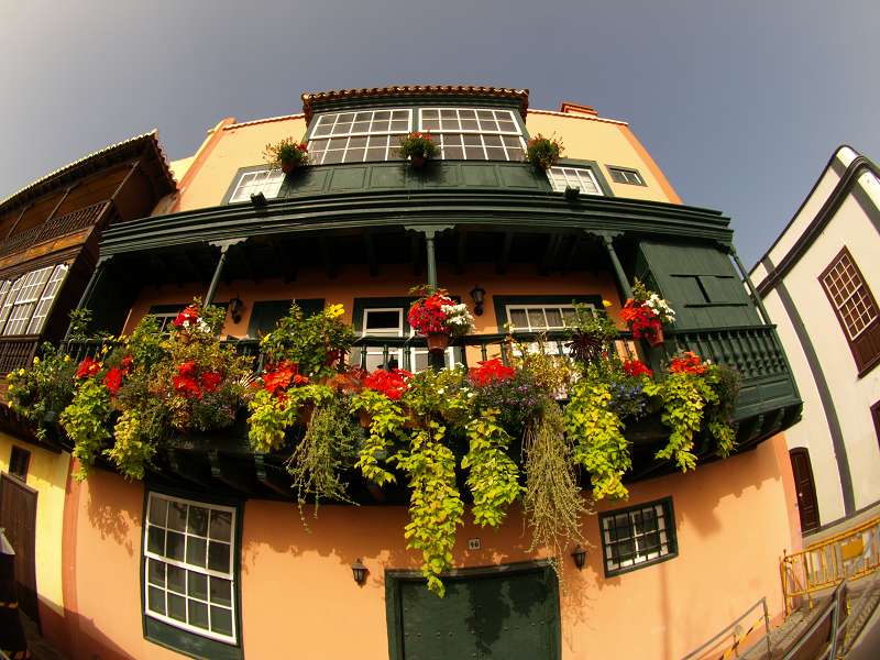 La Palma Santa Cruz de la Palma kanarische Balkone