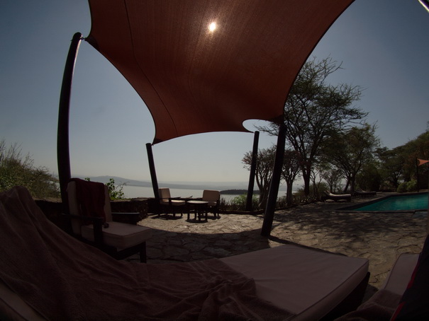 Kenia  Lake Baringo Island Camp  Fisheye 