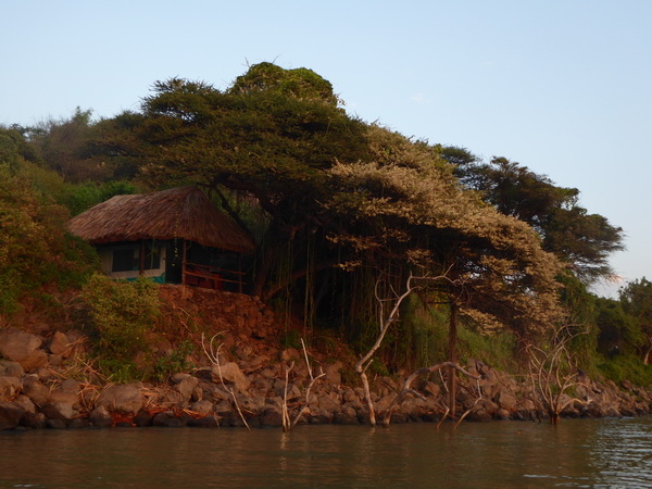 Kenia  Lake Baringo Island Camp Boatsafari