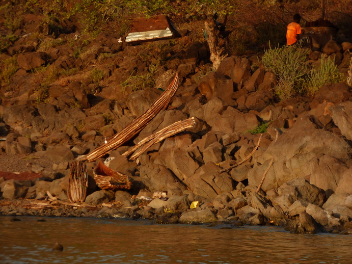  Kenia  Lake Baringo Island lokal Fishermen