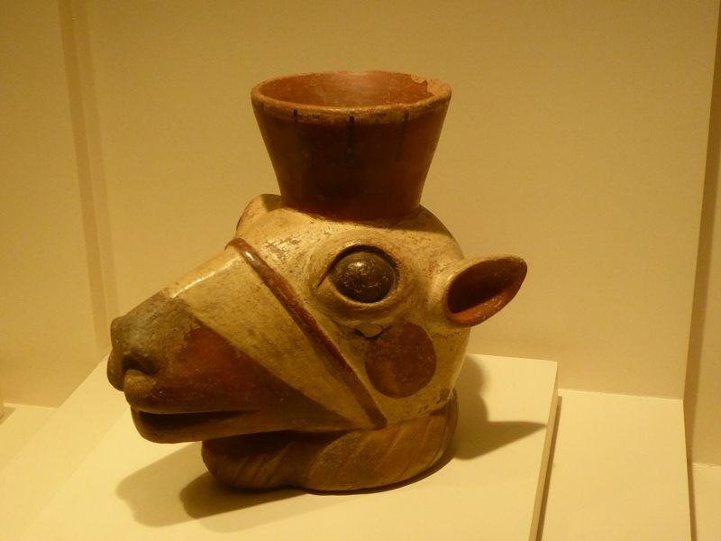 Cusco   Museum Larco  CABRERA Tonvase Kamelkopf