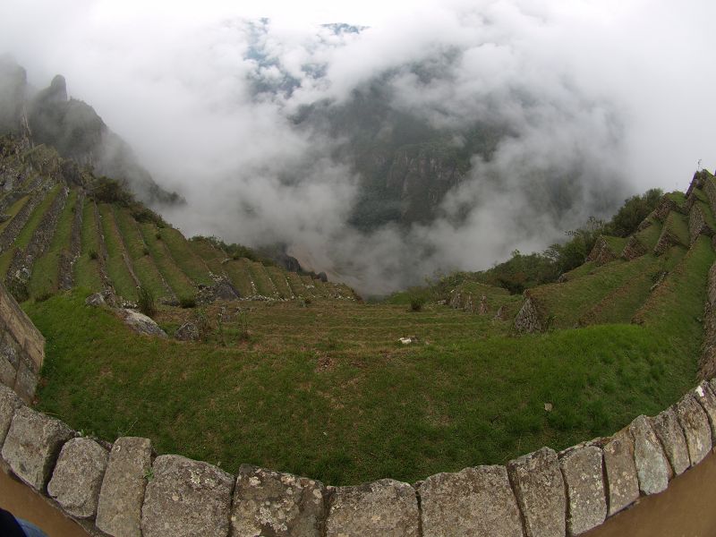 Machu Picchu Inkaterra Macchu Picchu Pueblo muro Steinmauernrestauration