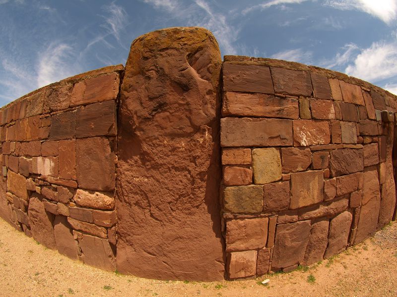 Tiahuanacao Tiwanaku Prä Inka Kultur La Paz Bolivien  Puma Punku Pukara Kultur 