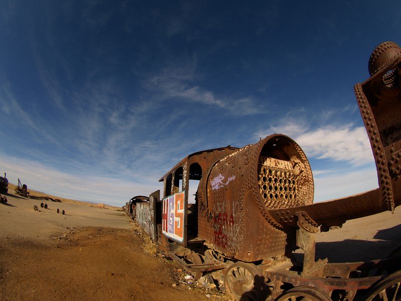 Uyuni Hotel Luna Salada Uyuni Luna Salada Eisenbahn Ferrocarril Train Cementary Oruro