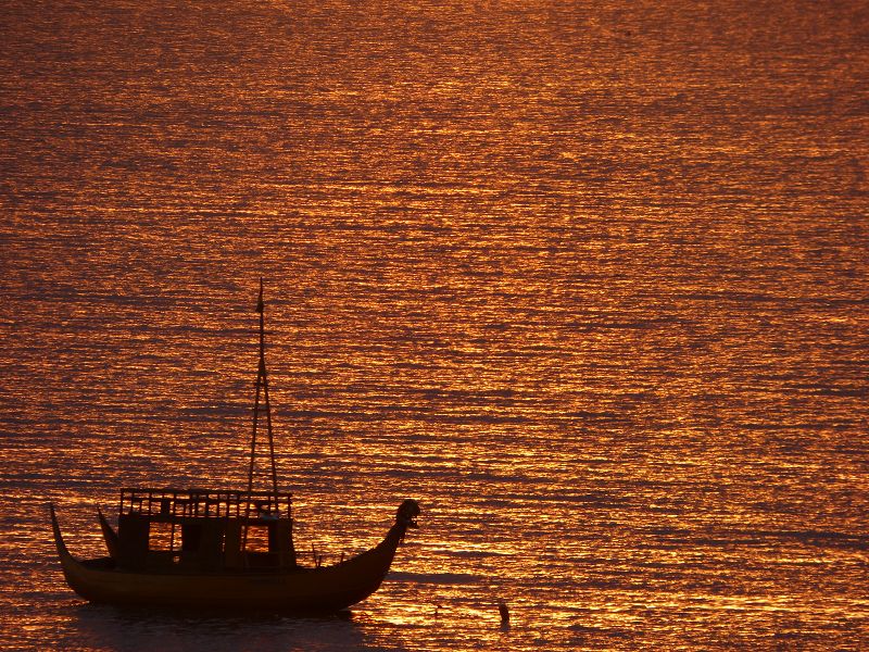 Copacabana  Lago Titicaca Titicacasee sundown