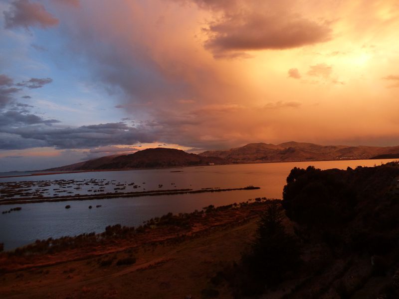 Lago Titicaca Titicacasee Schilfinseln Uros 