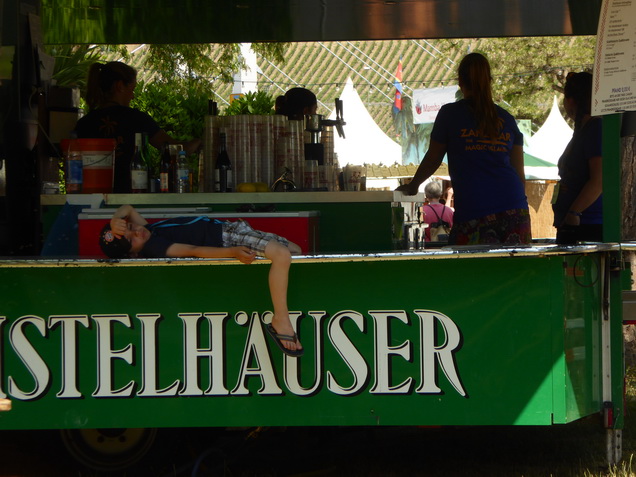 Afromarkt 2015 Internationale Africa Festival Würzburg Distler Biertracktor Esselmann Bierpavillion