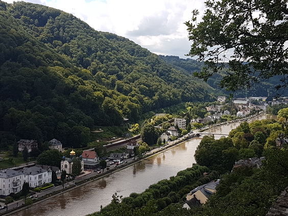 Bad Ems Standseilbahn Bismarkturm Lahn Kurhaus Limeswall