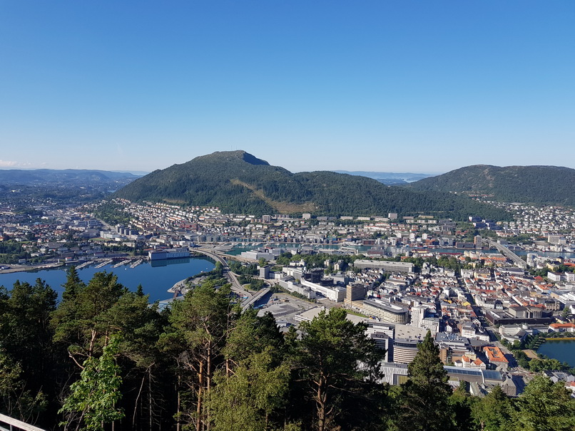 Bergen Bergen Hausberg Fløyen Talstation Fløi-Bahn