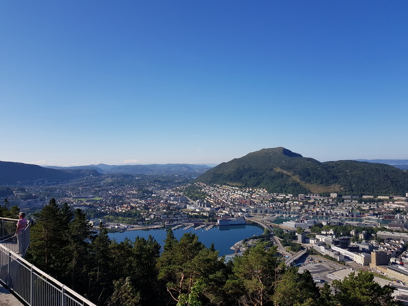 Bergen Bergen Hausberg Fløyen Talstation Fløi-Bahn