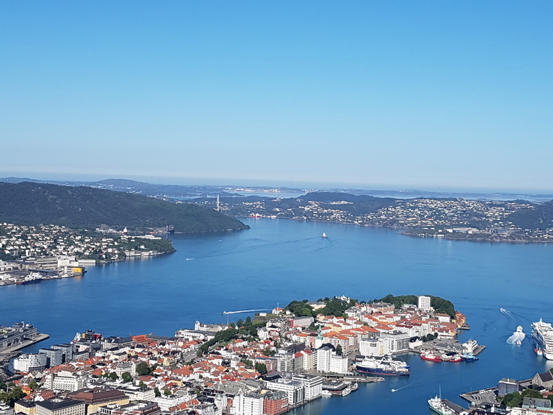 Bergen Bergen Hausberg Fløyen Talstation Fløi-Bahn