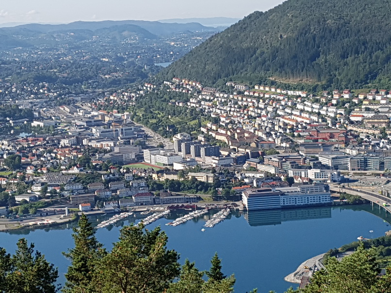 Bergen Bergen Hausberg Fløyen Talstation Fløi-Bahn