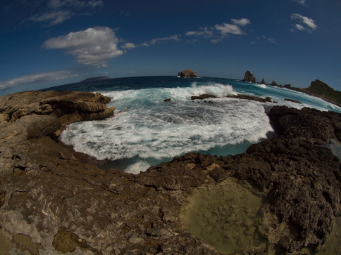 Guadeloupe Pointe des Chteaux Ostkap   Fisheye