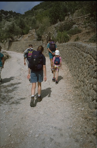 auf die Wanderung geht los