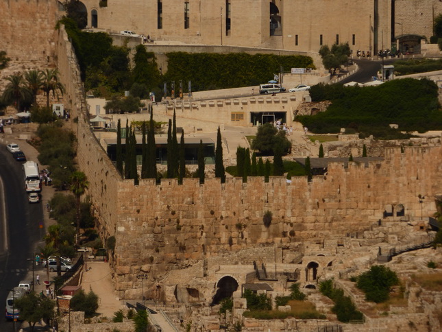 Al AKsa Moschee  JERUSALEM Blick vom Ölberg