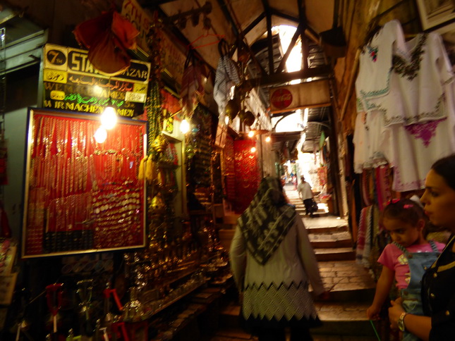 JERUSALEM Altstadgassen Marktstände