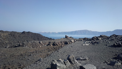 Santorin Nea Kameni Vulkanwanderung