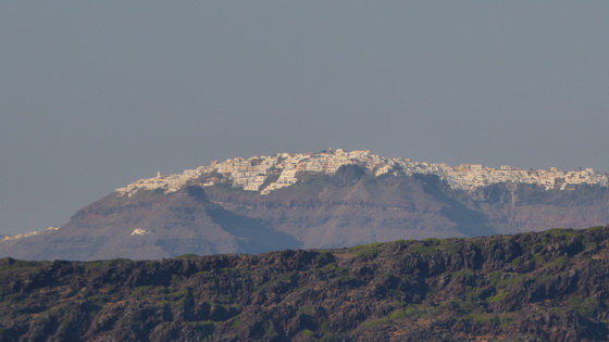 Santorini Santorin Santorin Oia Finika Imerovigli Thera ausfahrt aus der Caldera