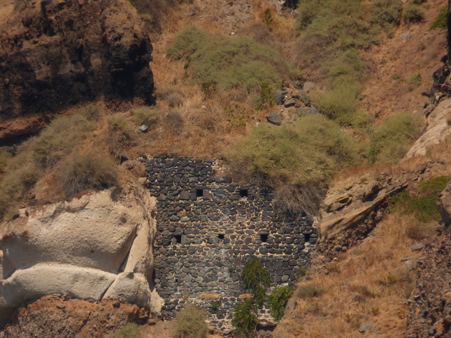 Santorin Felsen Vulkanasche Vulkangestein Felsen