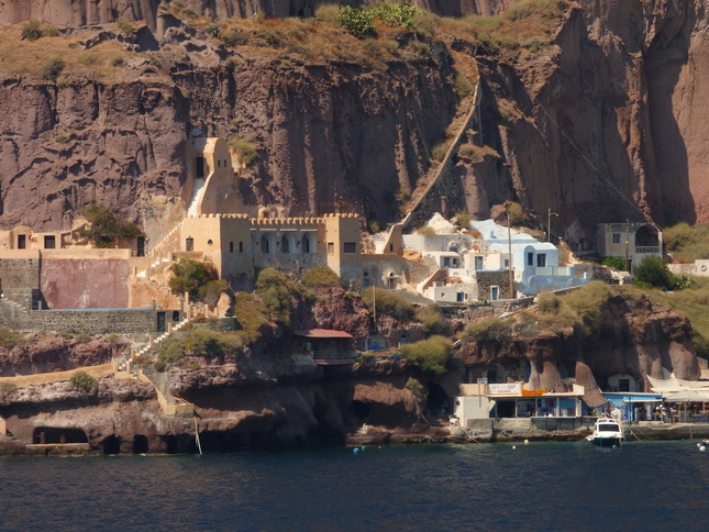 Santorini Santorin Santorin Seilbahn Aufstieg Eselweg 