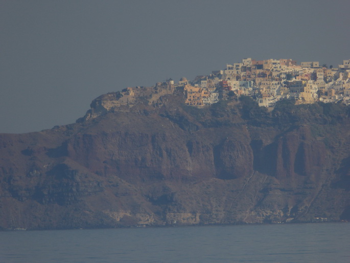 Santorin Oia Finika Imerovigli Thera Oiablick vom Meer