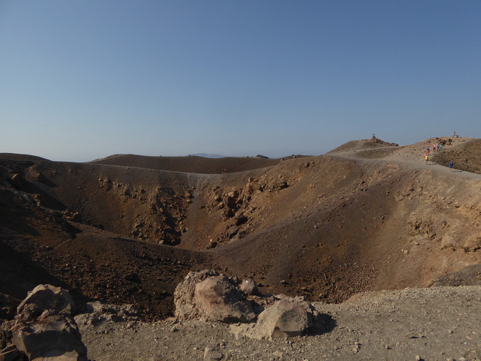 Santorin Nea Kameni Vulkanwanderung