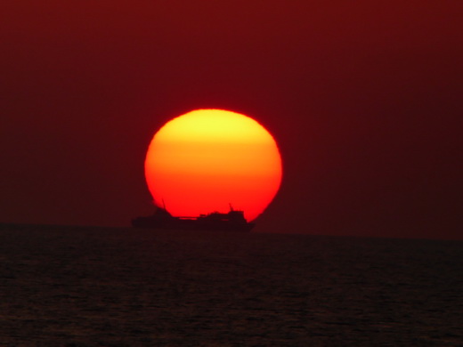 Olbia Sardinien Capo Testa Sundowner