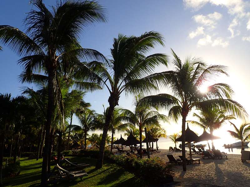 My Chair my Way my beach Mauritius Blick von Le Victoria Beachcomber Hotel Mauritius