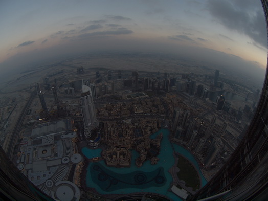 Dubai  Khalifa Fish eye 